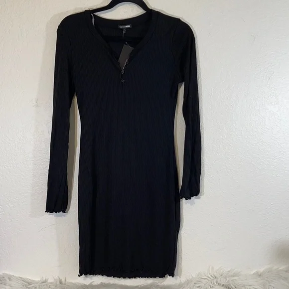 FASHION NOVA Femme Edge Mini Dress - Black Large - Picture 3 of 9